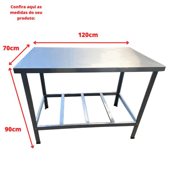 Imagem de Mesa de Serviço Industrial 120x70x90cm - Cefaz