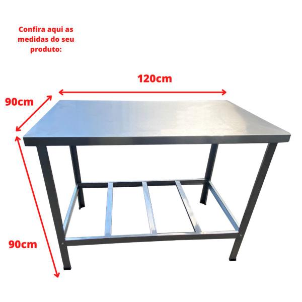 Imagem de Mesa de Serviço Industrial 120x90x90cm - Cefaz