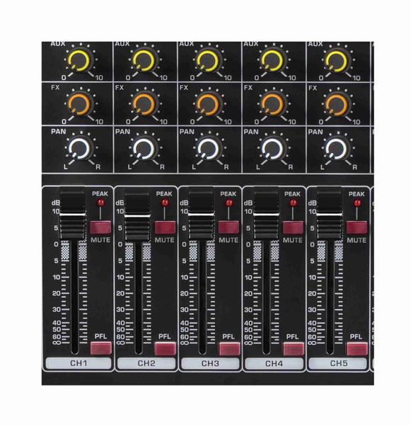 Imagem de Mesa De Som 12 Canais Asx Com Equalizador Efeito Interface