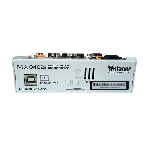 Imagem de Mesa de Som 4 canais interface Staner MX0402I BT/USB +48V