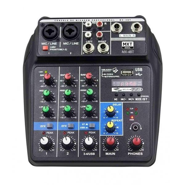 Imagem de Mesa de som 4 canais MXT MX-4BT Interface USB