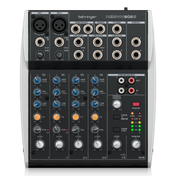 Imagem de Mesa de Som 8 Canais Mixer Xenyx Behringer 802S