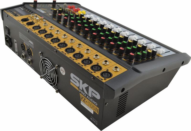 Imagem de Mesa De Som Amplificada 10 Canais Skp Vz100 Usb - 500 Watts