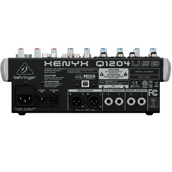 Imagem de Mesa de Som Behringer Xenyx Q1204USB Com 4 Canais