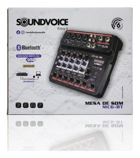 Imagem de Mesa de Som Compacta Soundvoice MC6 Bt