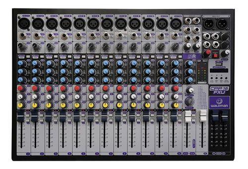 Imagem de Mesa De Som Console Mixer Waldman 16 Canais Cpp16fxu 16 Fx