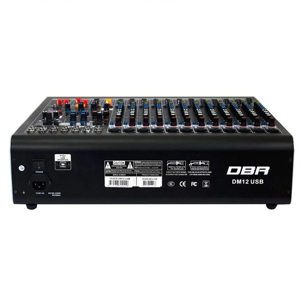 Imagem de Mesa de som DBR DM12 USB - 12 Canais