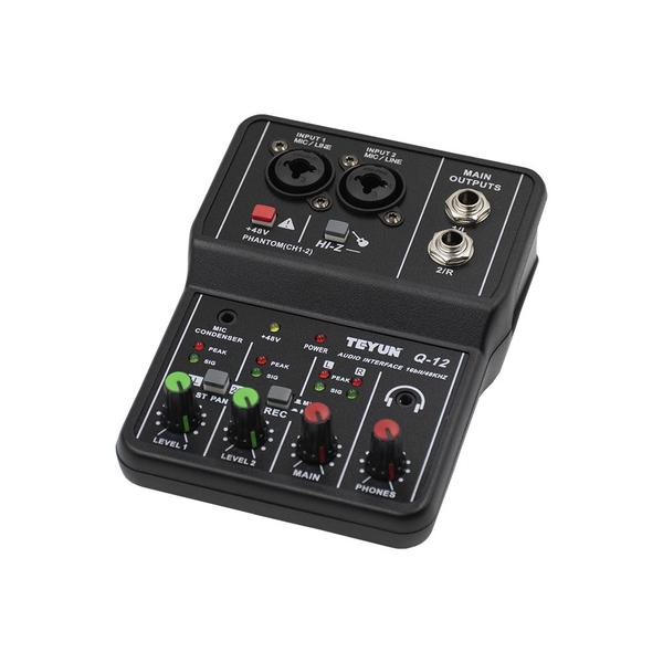 Imagem de Mesa De Som Gravação Profissional Interface De Audio Mixer Vedo Q-12