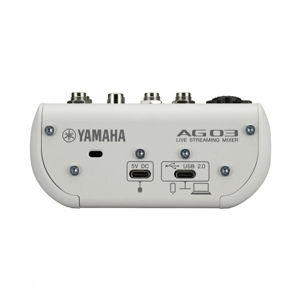 Imagem de Mesa de Som  Interface de Áudio AG03 MK2 Branca Yamaha