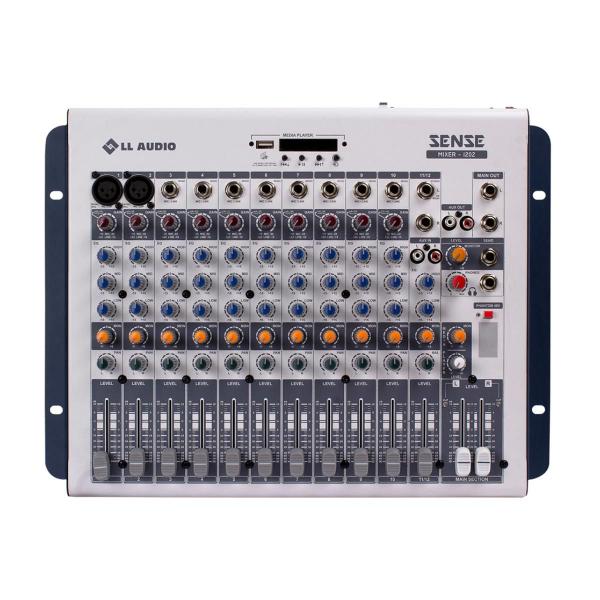 Imagem de Mesa de som Mixer Sense 1202 com 12 canais LL Audio