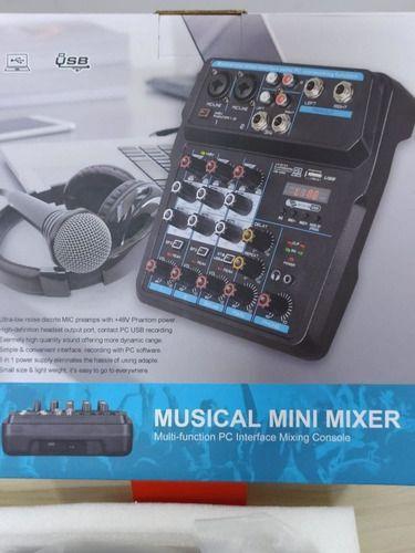 Imagem de Mesa De Som Mixer U4 Boxx 4 Canais Usb Com Interface