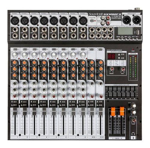 Imagem de Mesa De Som Soundcraft Sx1202 Fx Usb De Mistura Bivolt