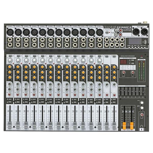 Imagem de Mesa de Som Soundcraft SX1602 FX USB c/ fonte