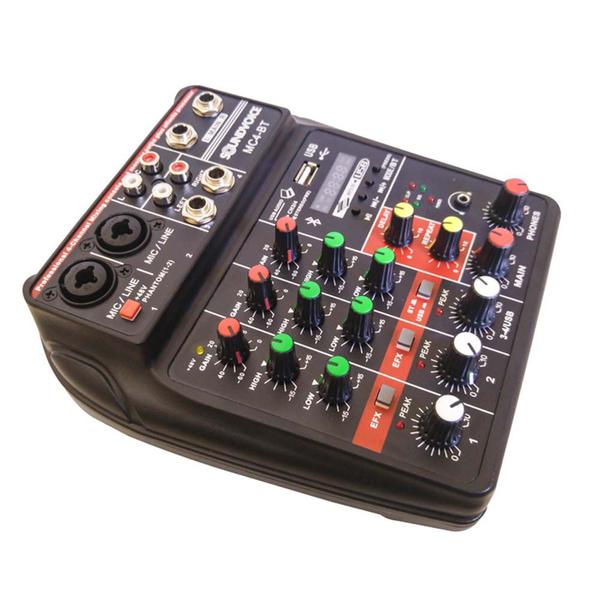 Imagem de Mesa De Som Soundvoice Mc4-Bt Bluetooth Bivolt Usb Mixer