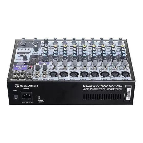 Imagem de Mesa de Som Waldman 12 Canais CP12FXU Mixer Bluetooth Bivolt