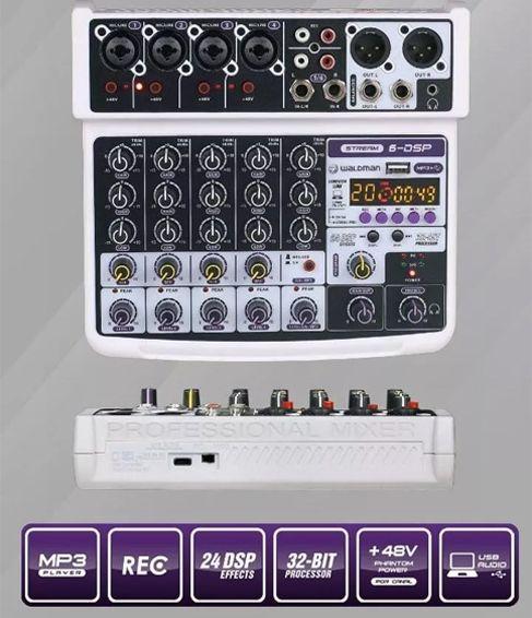 Imagem de Mesa de Som  Waldman  Efeito Bluetooth Interface 6DSP