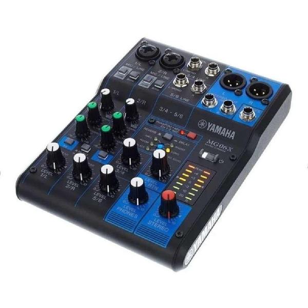 Imagem de Mesa De Som Yamaha MG06X 6 Canais Mixer Phantom Power MG-06X