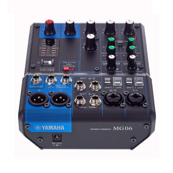 Imagem de Mesa De Som Yamaha MG06X 6 Canais Mixer Phantom Power