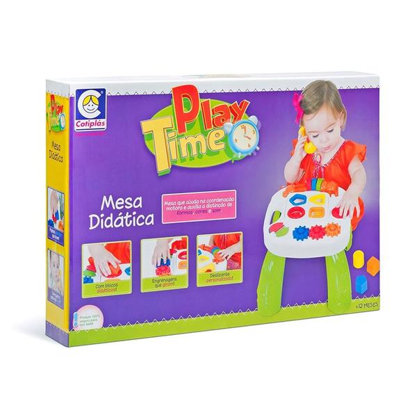 Imagem de Mesa Didática Atividades Brinquedo Play Time Verde - Cotiplas