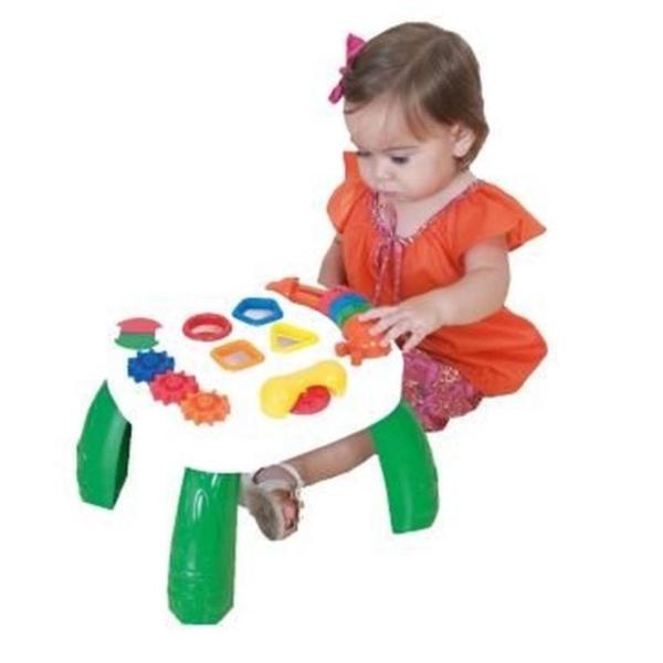 Imagem de Mesa Didática Brinquedo Pedagógica Educativa Bebê Menino Menina Infantil Atividades De Encaixe