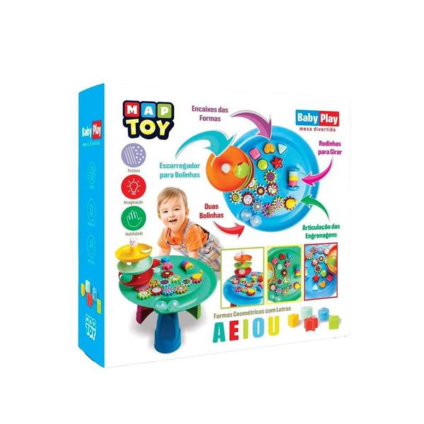 Imagem de Mesa Didática Divertida Com Atividades Baby Play - Map Toy