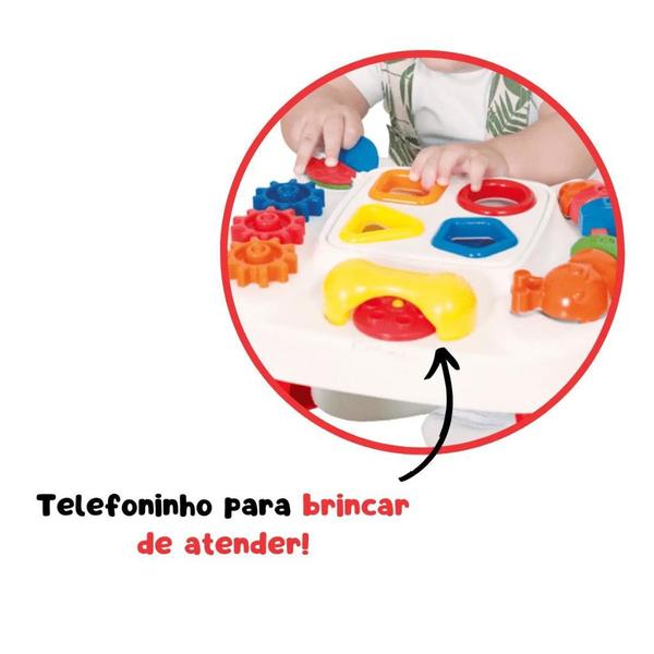 Imagem de Mesa Didática Divertida Play Time Infantil Com Atividades Pedagógicas 2390 - Cotiplás