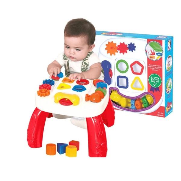 Imagem de Mesa Didática Divertida Play Time Infantil Com Atividades Pedagógicas 2390 - Cotiplás