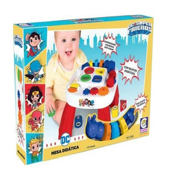 Imagem de Mesa Didática Infantil Dc Super Friends Mesinha Cotiplás2390