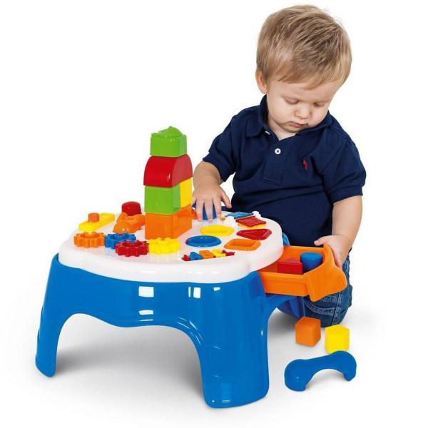 Mesa Didática Infantil Mesinha Educativa Ref 1950 - Azul - Cotiplas Imagem de Mesa Didática Infantil Mesinha Educativa Ref 1950 - Azul