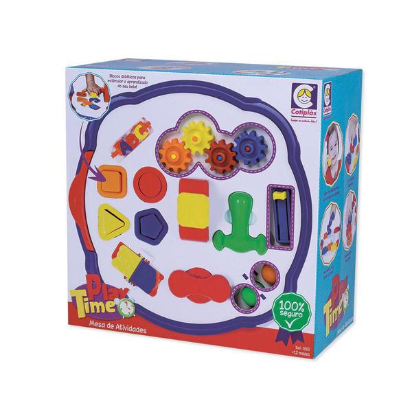 Mesa Didática Infantil Mesinha Educativa Ref 1950 - Azul - Cotiplas Imagem de Mesa Didática Infantil Mesinha Educativa Ref 1950 - Azul