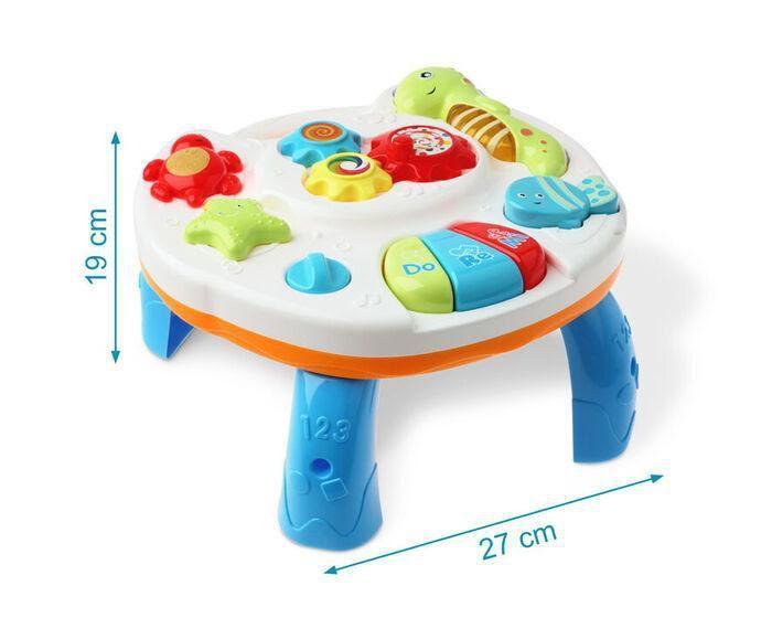 Imagem de Mesa Didática Infantl Teclado Musical Bebê Mesinha Educativa