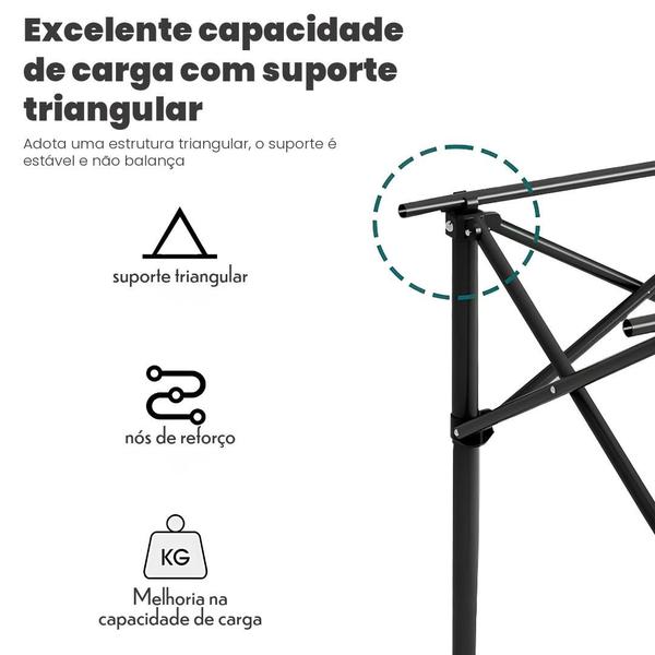 Imagem de Mesa Dobravel Camping Portátil Compacta Piquenique