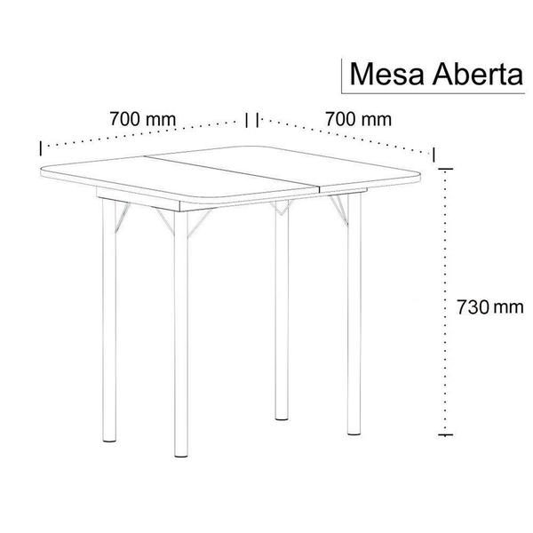 Imagem de Mesa Dobrável Com 4 Banquetas - Logdesign