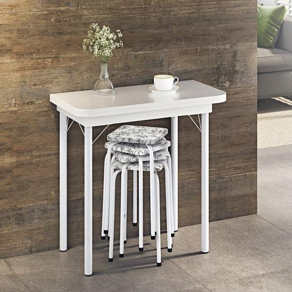 Imagem de Mesa Dobrável Com 4 Banquetas - Logdesign