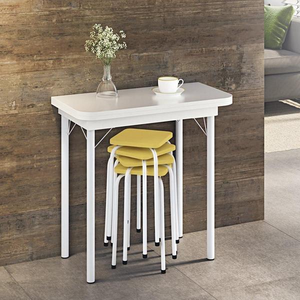 Mesa Dobrável Com 4 Banquetas - Logdesign Imagem de Mesa Dobrável Com 4 Banquetas - Logdesign