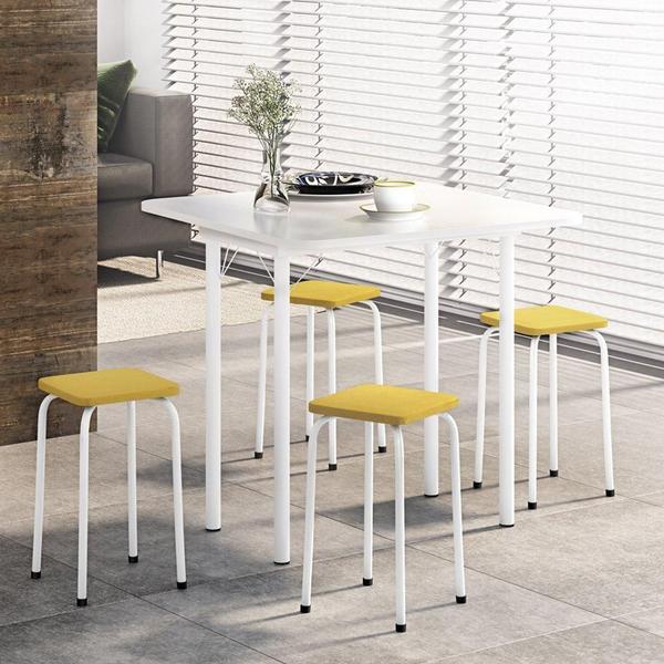 Mesa Dobrável Com 4 Banquetas - Logdesign Imagem de Mesa Dobrável Com 4 Banquetas - Logdesign