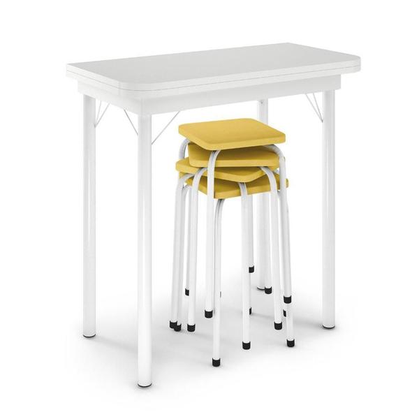 Mesa Dobrável Com 4 Banquetas - Logdesign Imagem de Mesa Dobrável Com 4 Banquetas - Logdesign
