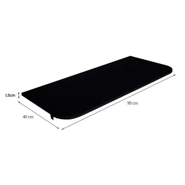 Imagem de Mesa Dobrável Com Suporte 90X40 Cm Multivisão Mds 9040 Preta