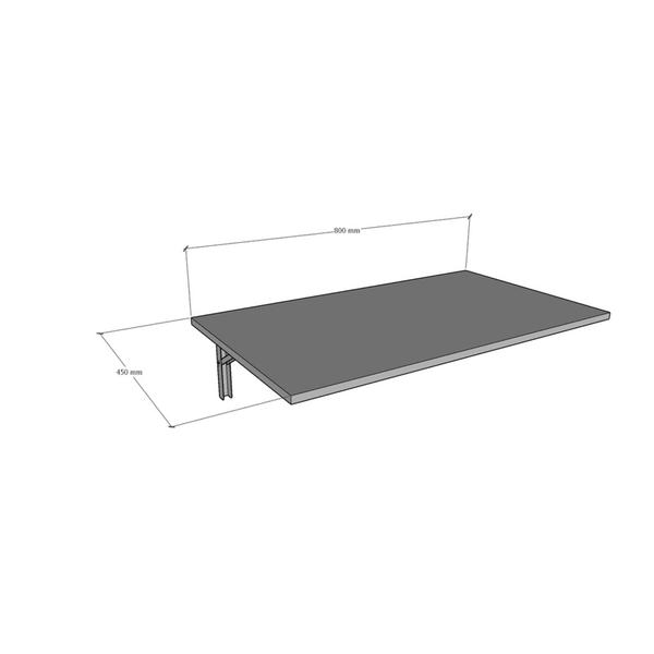 Imagem de Mesa Dobrável de Parede 60x40 cor Mdf  Com Suporte