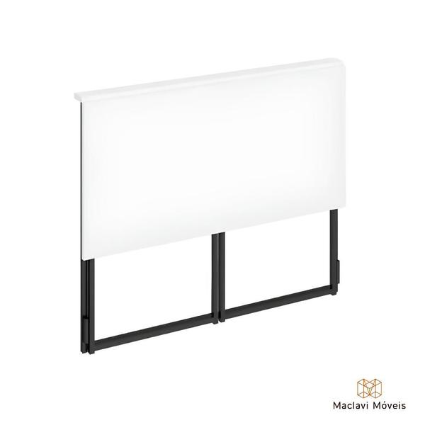 Imagem de Mesa Dobrável Mobile estilo industrial 81cm WebOffice Branco - Maclavi Móveis