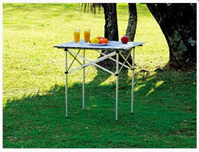 Imagem de Mesa Dobrável Munique Quadrada Praia Camping 70x70 - KALA