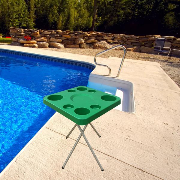 Imagem de Mesa Dobravel Para Petisco Piscina Praia Camping