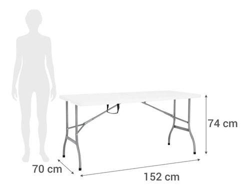 Imagem de Mesa Dobrável Portatil 150cm Maleta Com Alça Camping Praia 