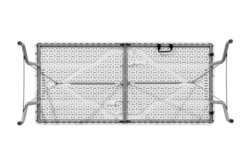 Imagem de Mesa Dobrável Tipo Maleta Prática e Durável 180x60cm Branca - WAW Design