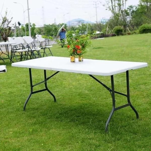 Imagem de Mesa Dobravél Vg Home Branco Retangular 180X74X74Cm