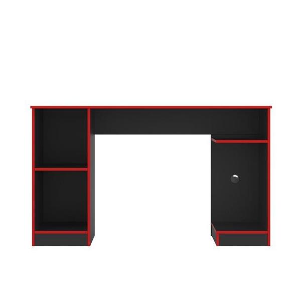 Imagem de Mesa / Escrivaninha Gamer X Cor Preto Fosco / Vermelho