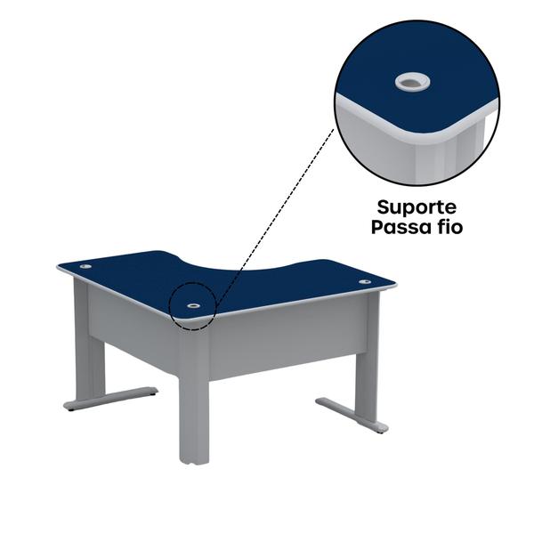 Imagem de Mesa Estação de Trabalho em L 140x140cm ETP1414 Maxxi