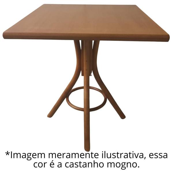 Imagem de Mesa Eva Selva Quadrada 70x70cm - Restaurante Cafeteria Cozinha Sala de Jantar 