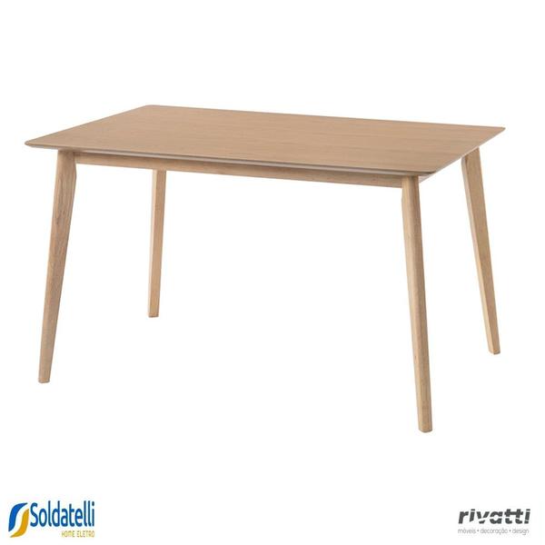 Imagem de Mesa Finlândia Natural ou Nogueira 120cm - Rivatti