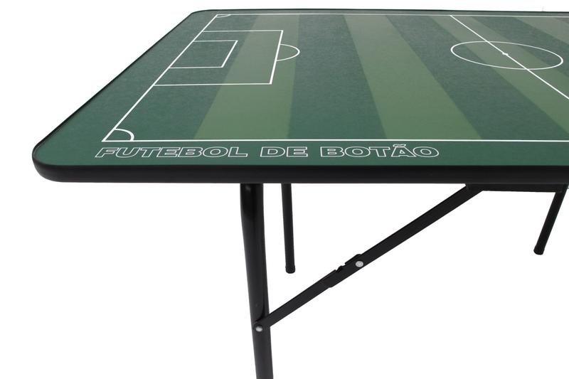 Imagem de Mesa Futebol Botao Klopf 1027 Com pés de ferro Maleta 2 times